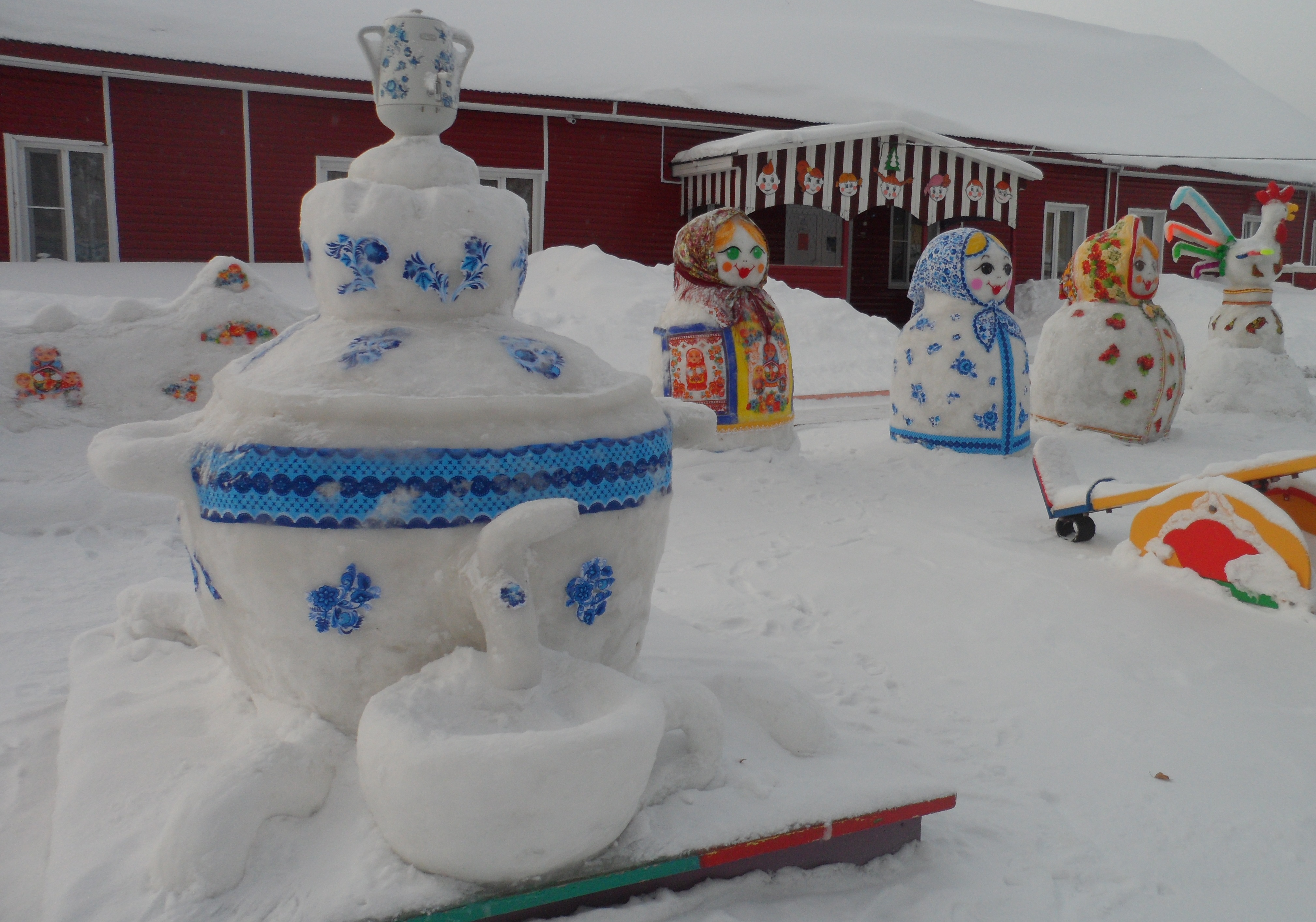 Новые снежные постройки для детского сада - Коробочка идей и мастер-классов
